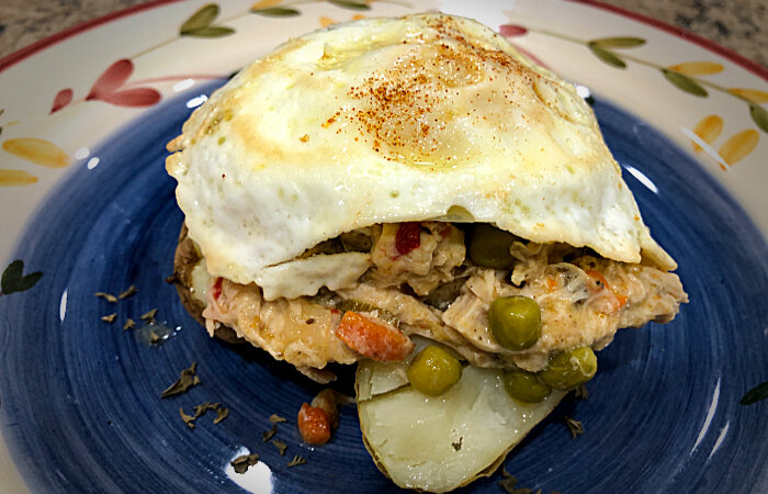 Potatoes Veggies with a Fried Egg