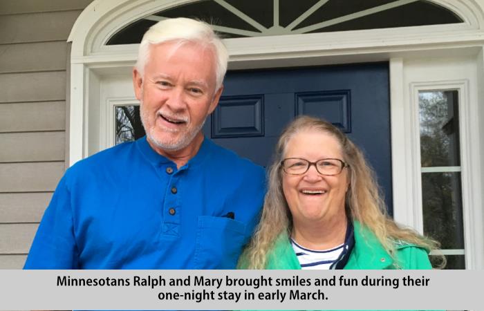 Ralph and Mary at St Francis Cottage