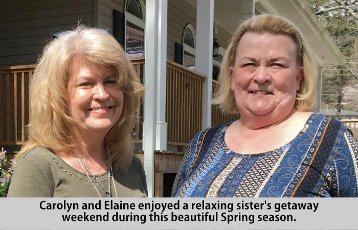 Carolyn and Elaine at St Francis Cottage