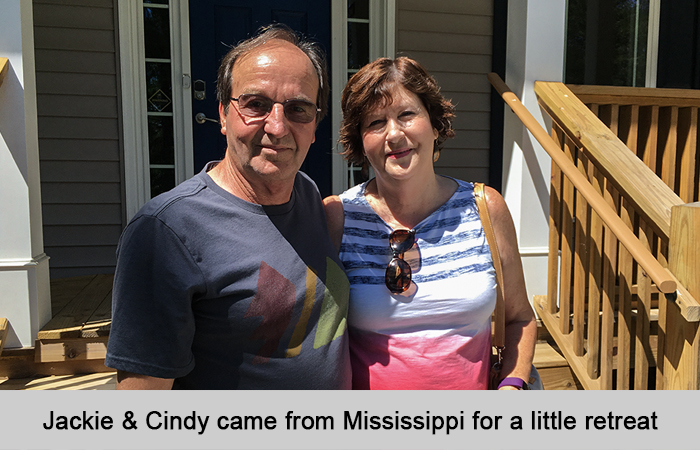 Jackie and Cindy came from Mississippi for a little retreat.