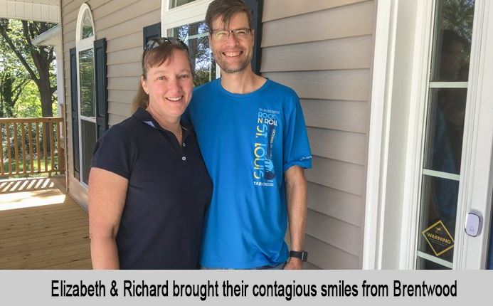 Elizabeth and Richard brought their contagious smiles from Brentwood.