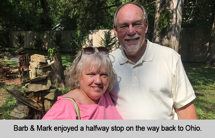 Barb and Mark at St Francis Cottage