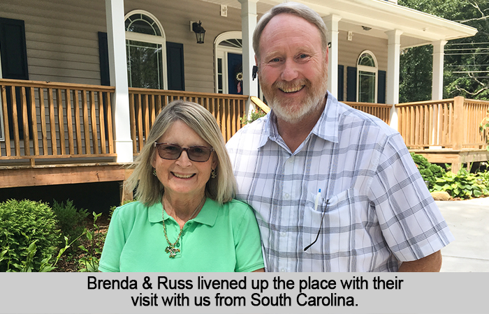 Brenda and Russ at St Francis Cottage