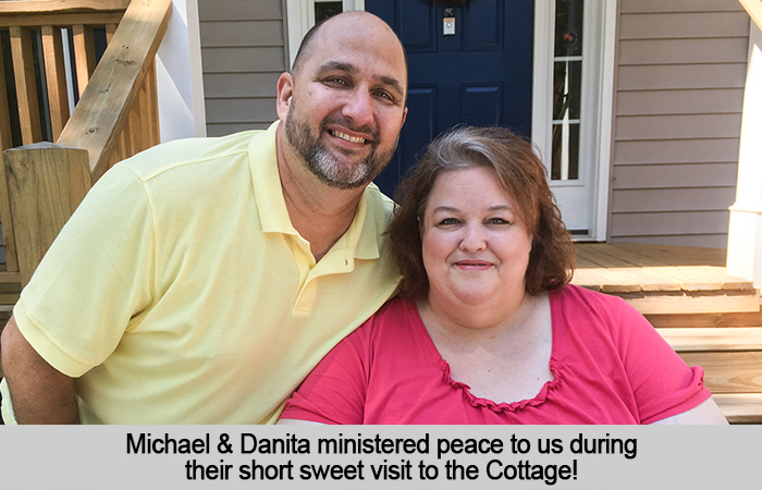 Michael and Danita at St Francis Cottage