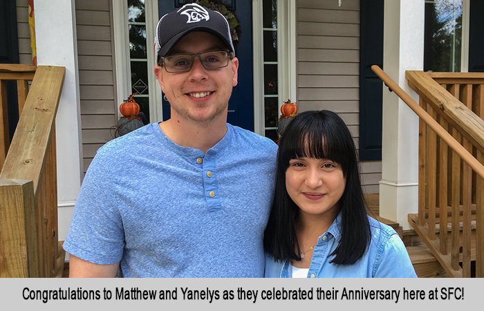 Matt and Yanelys at St Francis Cottage