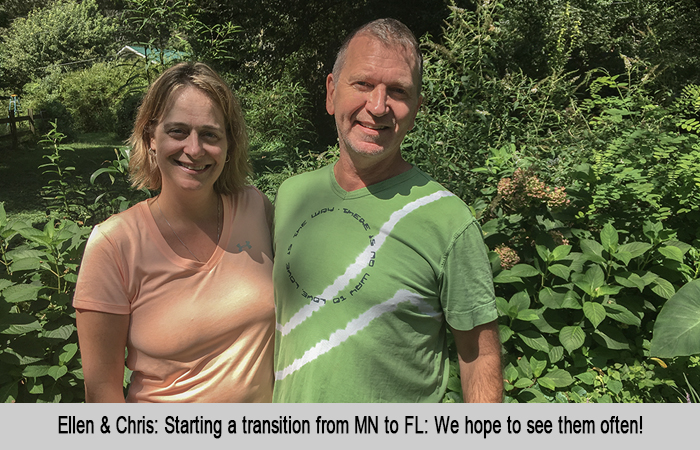 Ellen and Chris at St Francis Cottage