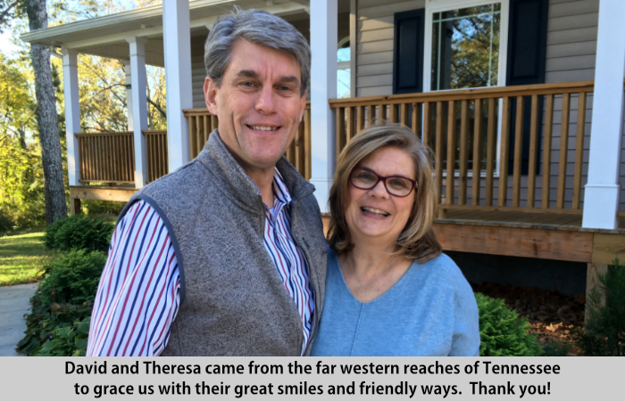 David and Theresa visit St Francis Cottage